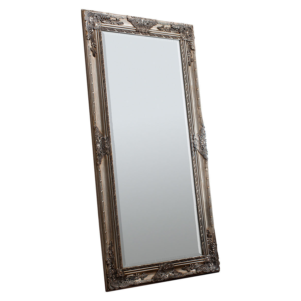 Gallery Hampshire Silver Leaner Mirror, 84 x 170cm