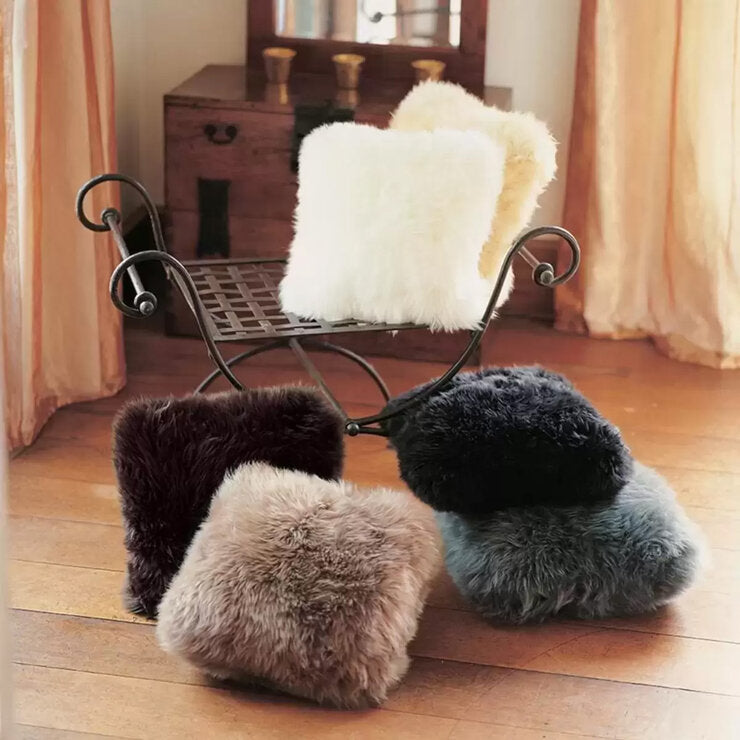 Bowron Double Sided Sheepskin Cushion, 35 x 35cm