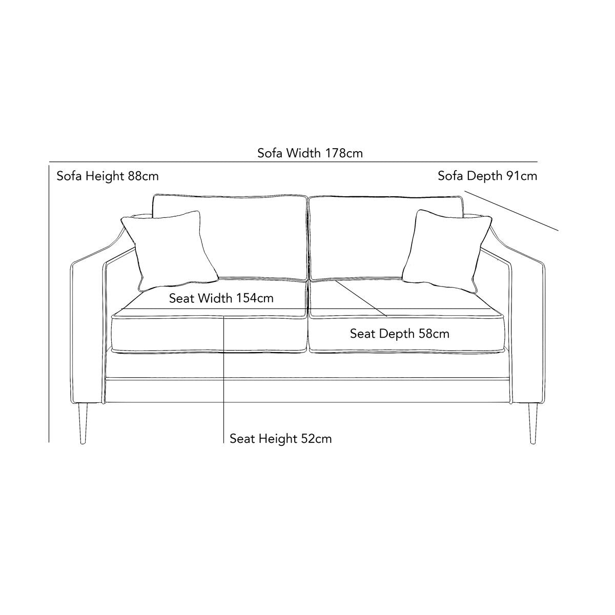 Aspen Green Velvet Large 2 Seater Sofa