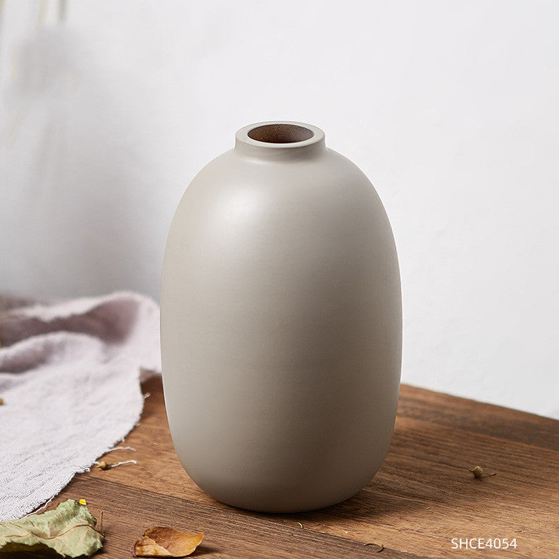 Living Room Dried Flower Flower Arrangement Ceramic Vase