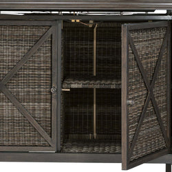 Edison 9-Piece Dining Fire Wicker Set