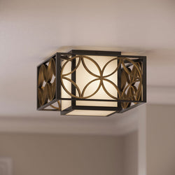 2 Light Flush Ceiling Light by Feiss Remy