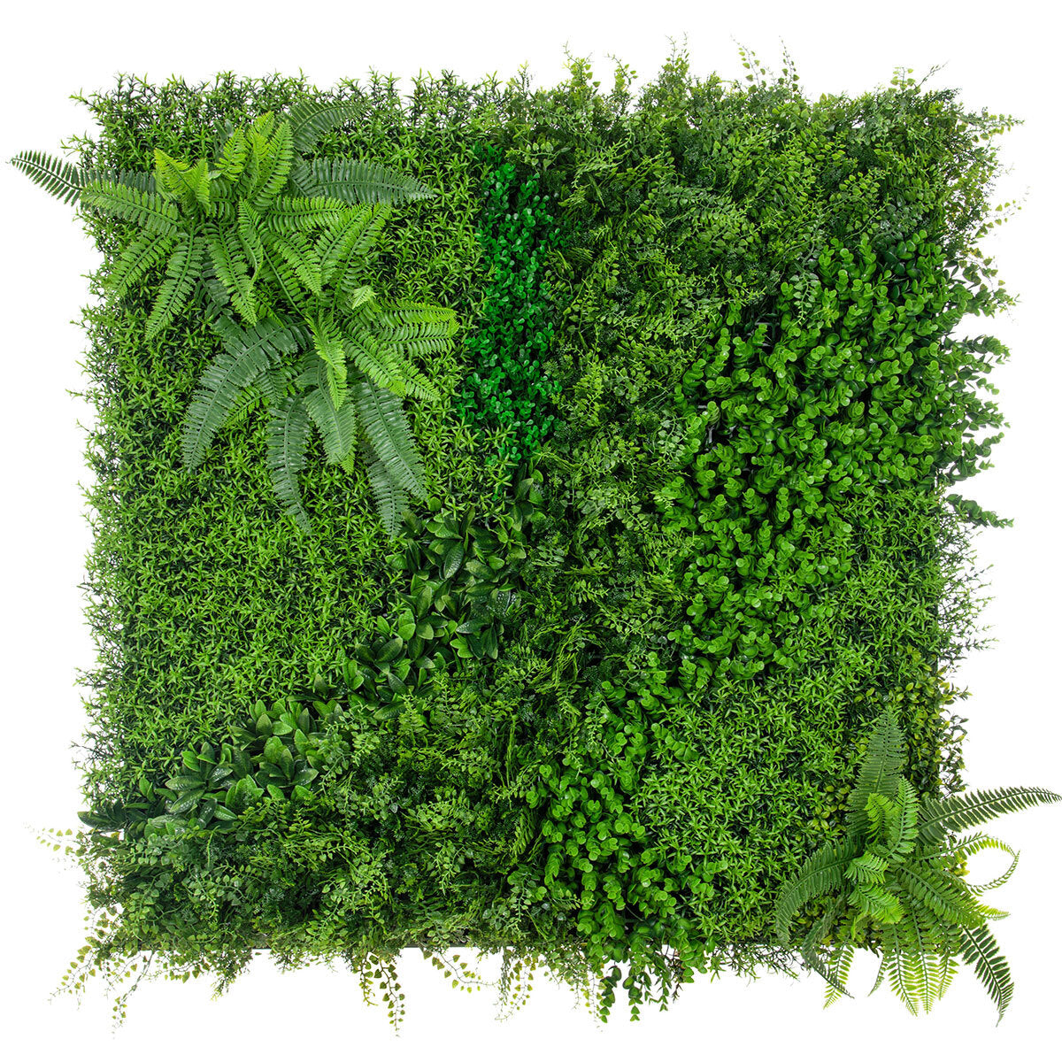 Artificial Mixed Foliage 1m x 1m Wall Panel, Pack of 5