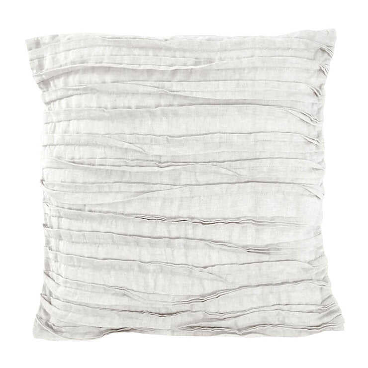 Lazy Linen 100% Washed Linen Cushion white