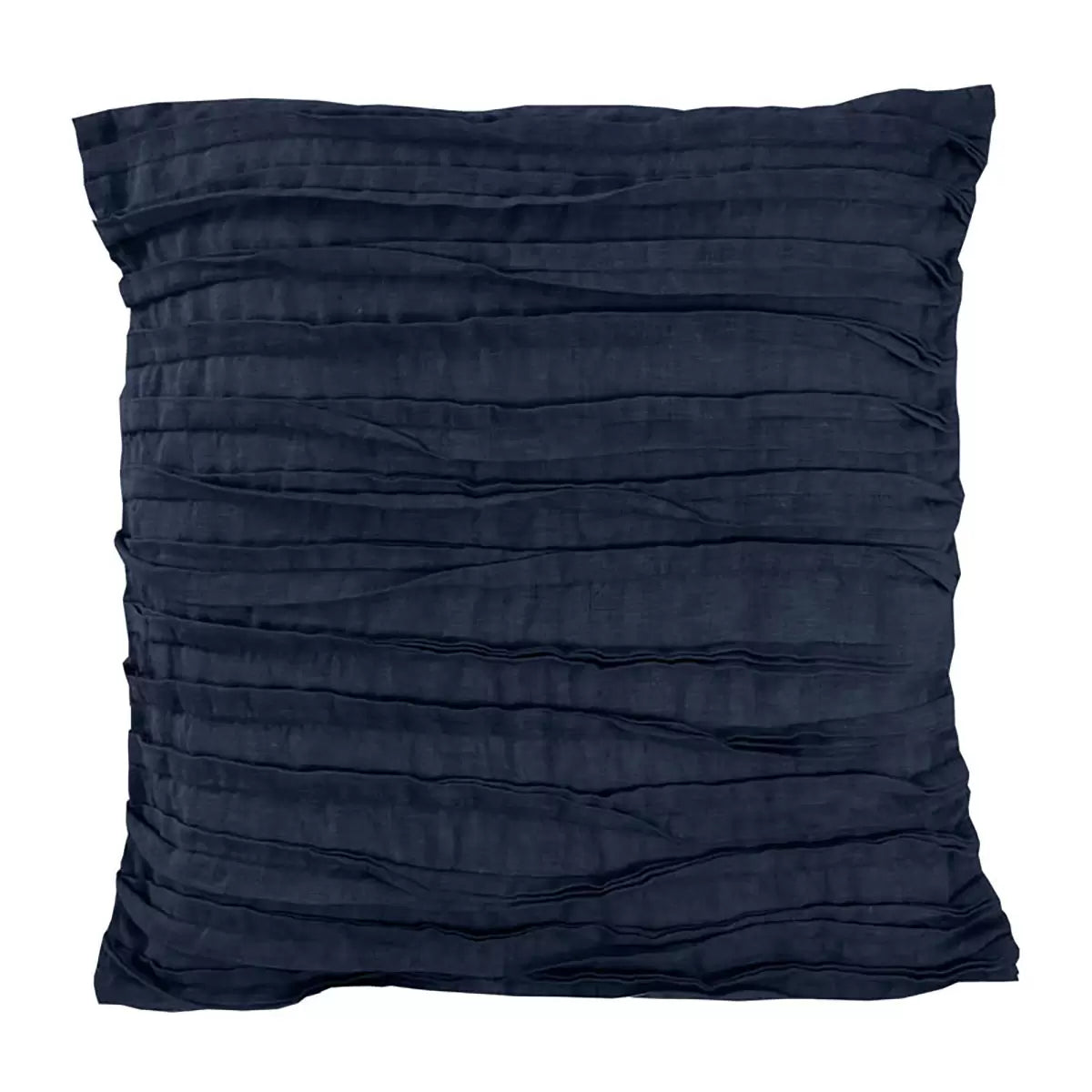 Lazy Linen 100% Washed Linen Cushion navy