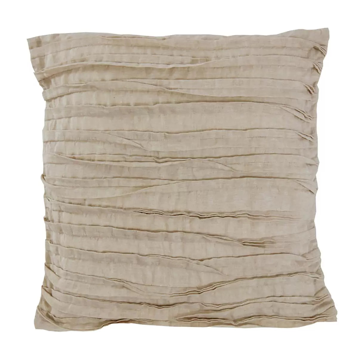 Lazy Linen 100% Washed Linen Cushion cream