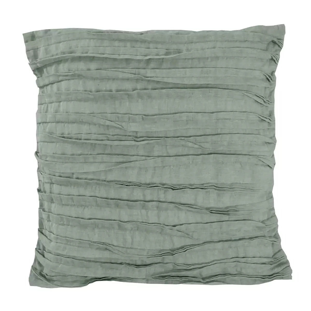 Lazy Linen 100% Washed Linen Cushion sage green