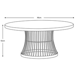 Gallery Chester Marble Top Coffee Table