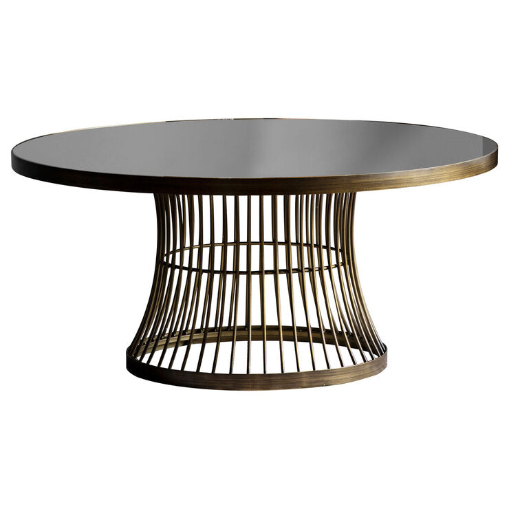 Gallery Chester Glass Top Coffee Table in Bronze