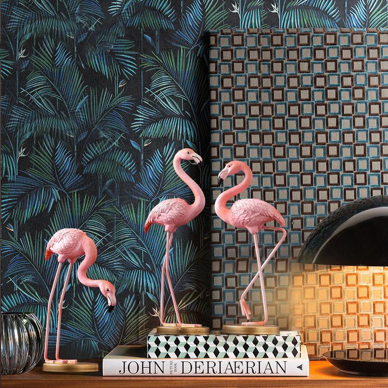 Decoration: A Set Of Three Flamingo Decoration